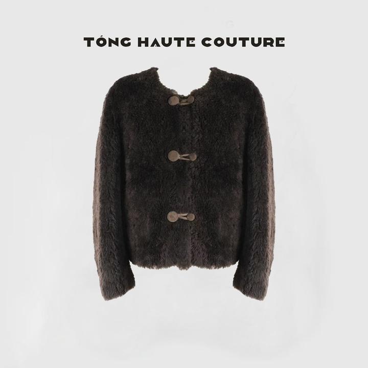 【归棠】秋季新款100羊毛时尚高级感百搭外套 YW358