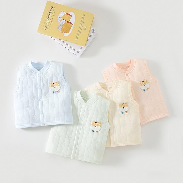 婴儿马甲a类外穿保暖背心冬季马夹男女宝宝春秋夹棉坎肩