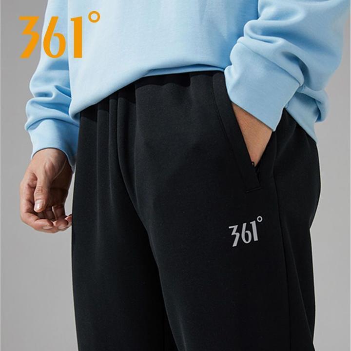 361°男裤运动裤春秋季直筒小脚时尚潮流休闲裤束脚针织运动长裤男