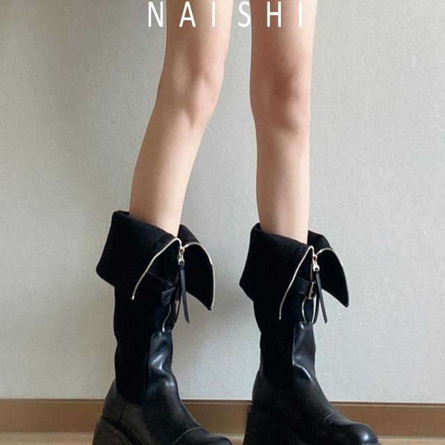 【DR轻奢正品】翻版古扣西部牛仔覆长靴女骑士皮带！前筒两拉羊皮