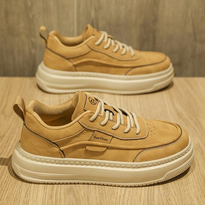 男鞋2025新款低帮休闲运动板鞋男款鞋子潮流时尚秋季男士厚底潮鞋