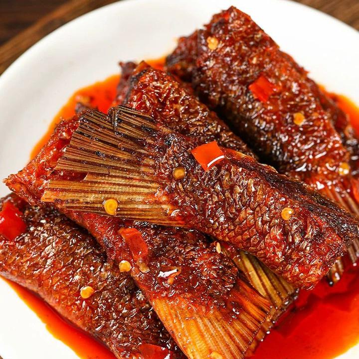 香辣鱼尾220g湖南特色麻辣开袋即食下饭追剧解馋小吃休闲美味零食