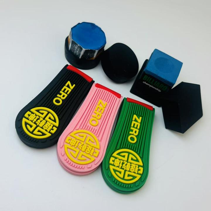 台球巧粉夹锭乾坤磁吸两用软胶巧克夹斯诺克黑八九球中式桌球配件