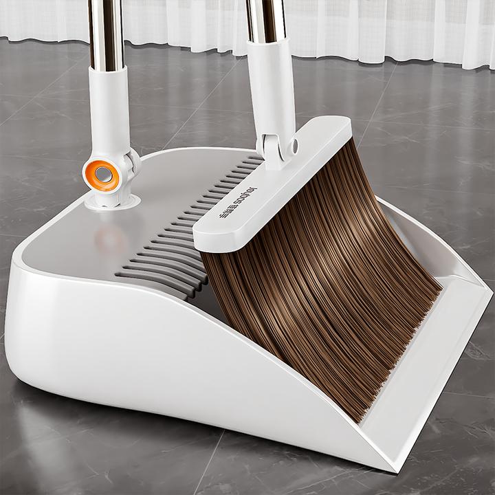 佳帮手扫把簸箕套装家用2025新款刮水扫地两件套不粘头发折叠扫帚