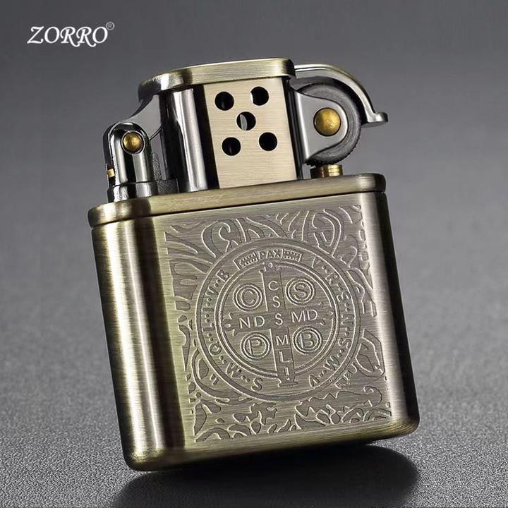 zorro佐罗铜机正品康斯坦丁老九门煤油打火机复古高颜值送男士礼S