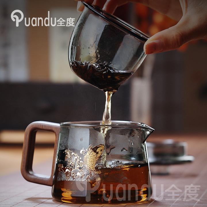 玻璃茶壶泡茶家用茶具加厚耐高温煮茶壶单壶茶水分离大容量泡茶壶