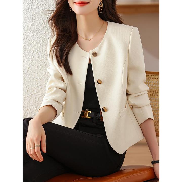 小香风外套女2025新款爆款小个子短款西装名媛气质高级感女士上衣