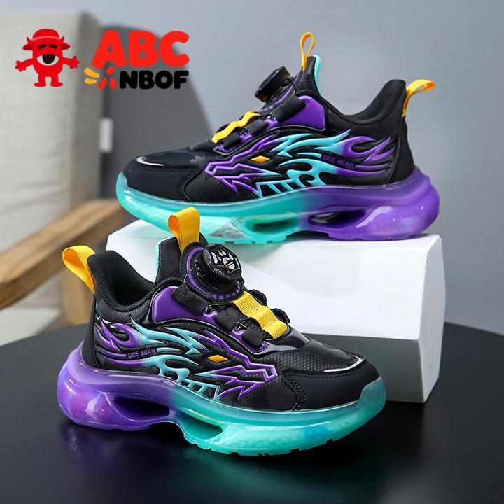ABC NBOF童鞋男童运动鞋2025春秋新款皮面防水男孩儿童户外跑步鞋