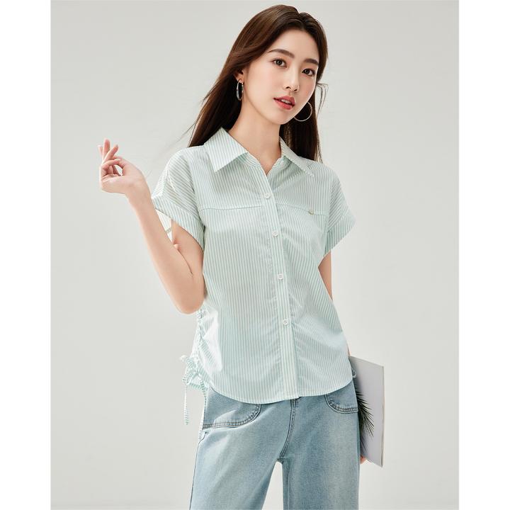 IEF/爱依服上衣2025夏季新款韩版甜美减龄休闲风通勤百搭衬衫