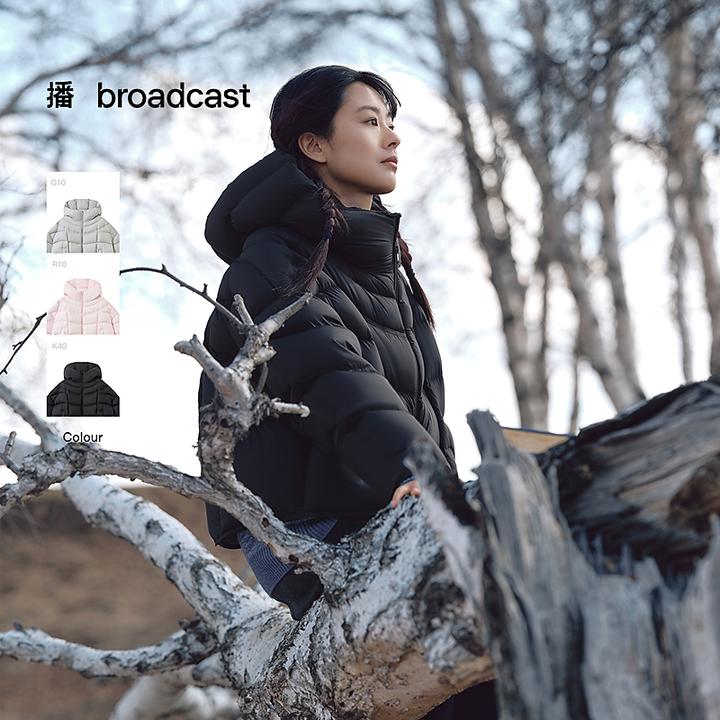 【商场同款】【白鹅绒】播25年冬季新品休闲随性羽绒服短款BDS4RD3843