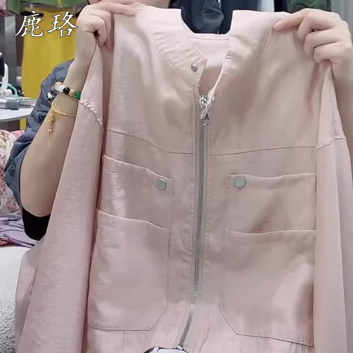 重工轻奢2025年春夏新款韩版时尚立领防晒短外套上衣设计感上衣潮