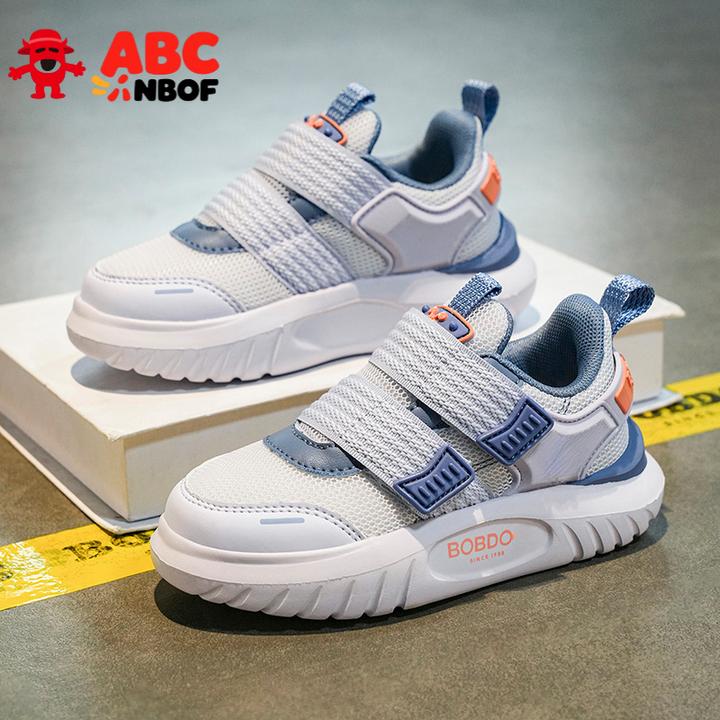 ABC NBOF男童运动鞋春夏2025新款女中大童网面休闲百搭儿童老爹鞋