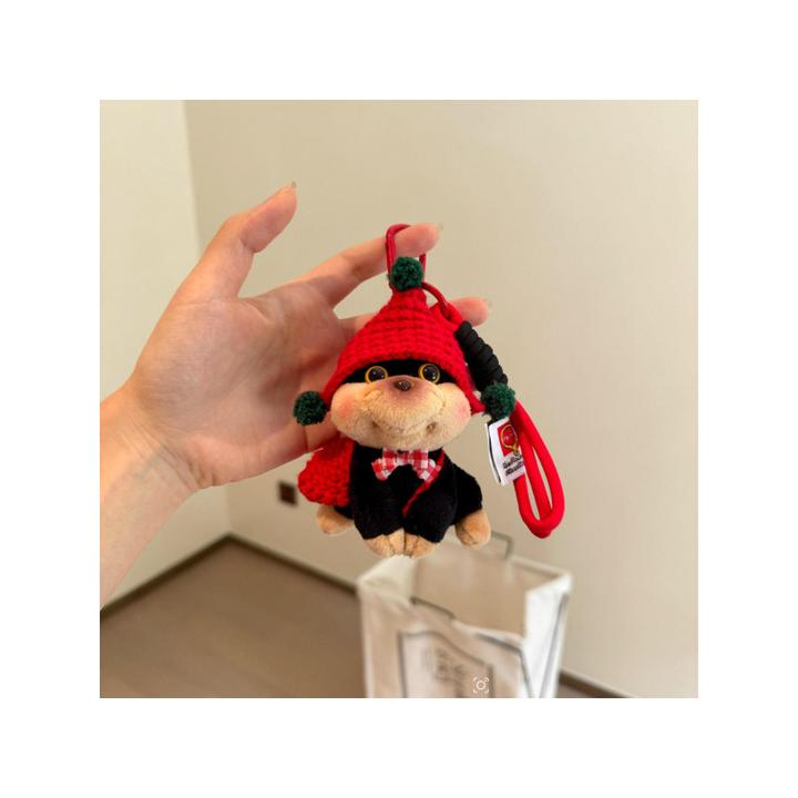 小红书高颜值同款蜜蜂小狗玩偶挂件钥匙扣可拆卸挂饰多巴胺狗狗