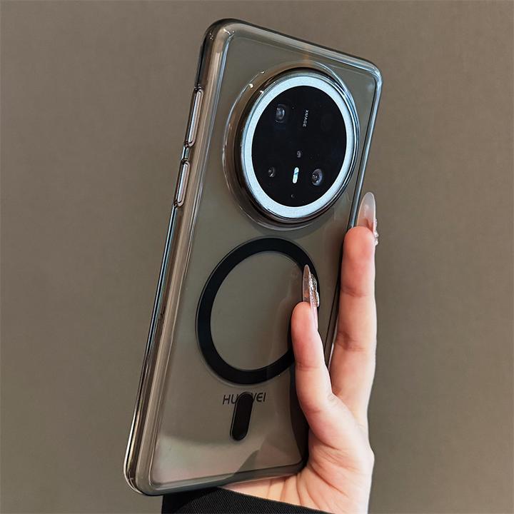 磁吸适用于华为mate70pro+手机壳简约透明网红同款数码配件高级感