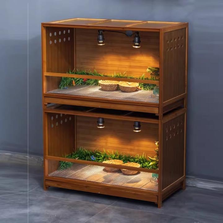 抽屉式加厚饲养箱透明保温鸟笼鹦鹉芦丁鸡育雏箱宠物家用箱