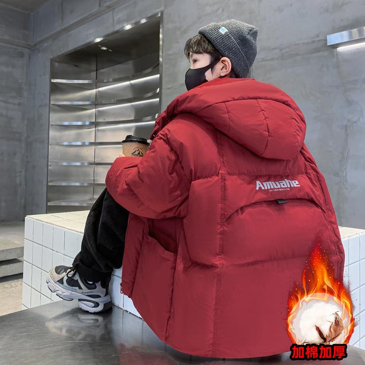 儿童棉服男童冬季加厚2025新款大童12-15岁潮酷连帽男孩棉袄外套6