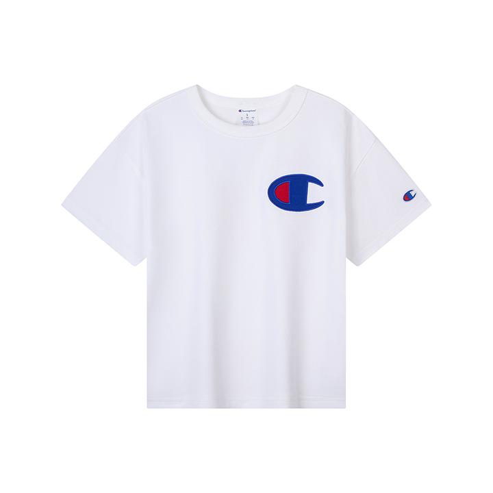 【夏日穿搭】Champion童装25春夏季日常纯色短袖T恤25SS-TX307 DR