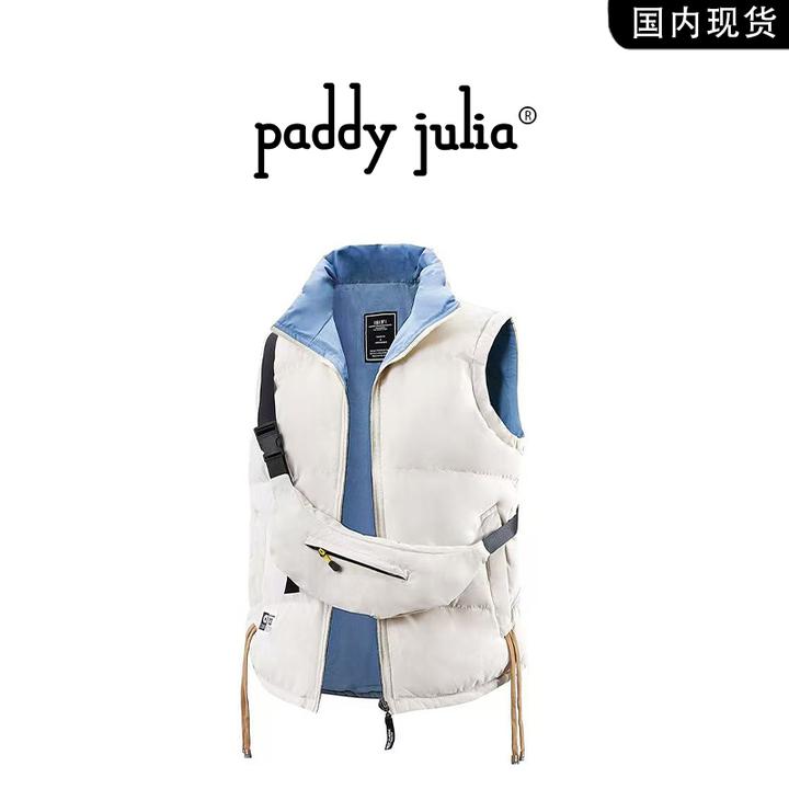 Paddy julia美式高级感极简风男马甲秋冬季无袖保暖轻奢男装棉衣