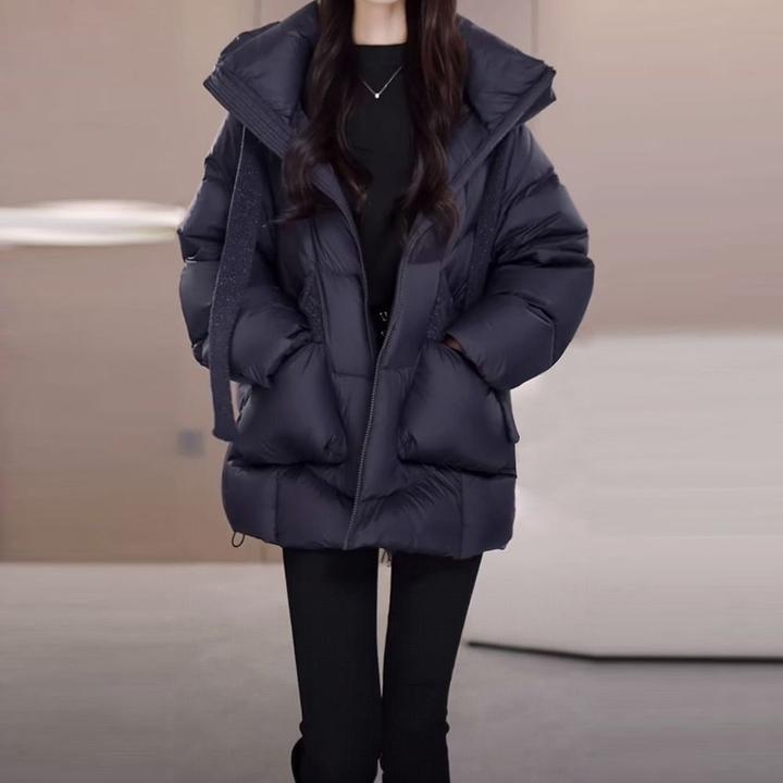 妈妈羽绒服中长款2025秋冬保暖新款白鸭绒外套显瘦加厚羽绒袄子女