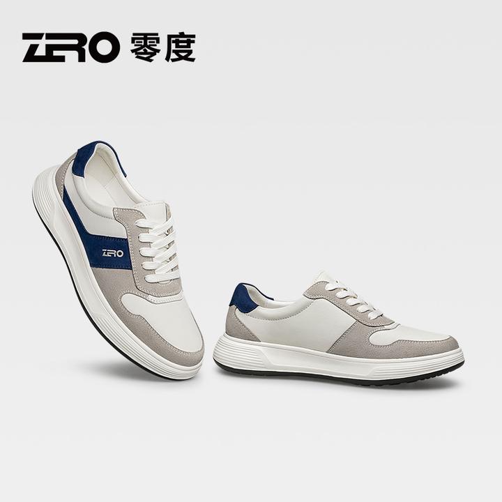 ZRO/零度经典学院风真皮运动休闲男鞋25爆款轻盈百搭软底增高潮鞋
