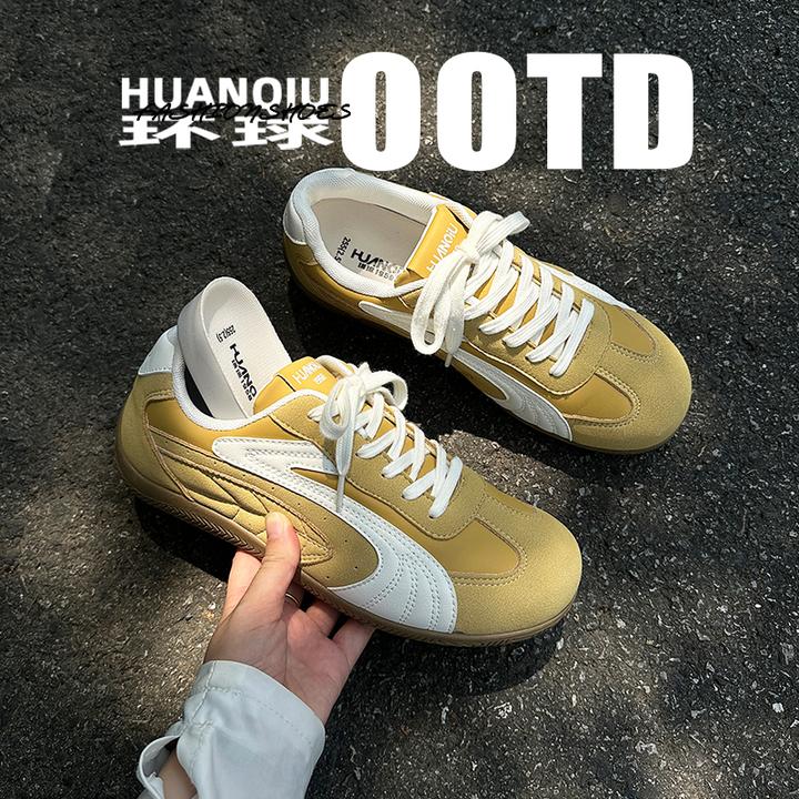 环球内增高板鞋男ins潮百搭复古秋季男鞋2025新款小众原创德训鞋