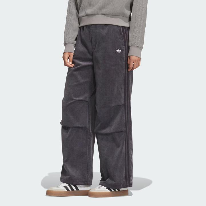 Adidas阿迪达斯三叶草宋雨琦同款女子冬季灯芯绒褶皱运动裤KS5959