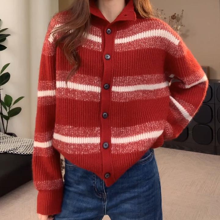 【圣诞气氛毛衣】时尚新款时尚洋气百搭女装纯色针织LK2508307