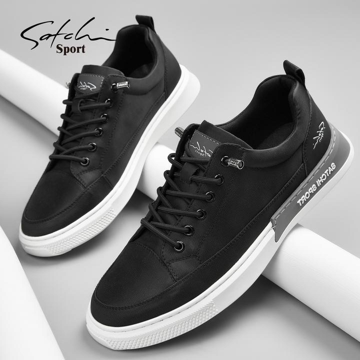 沙驰男鞋2025冬季新款免系带休闲布鞋爸爸高端帆布鞋男士百搭板鞋