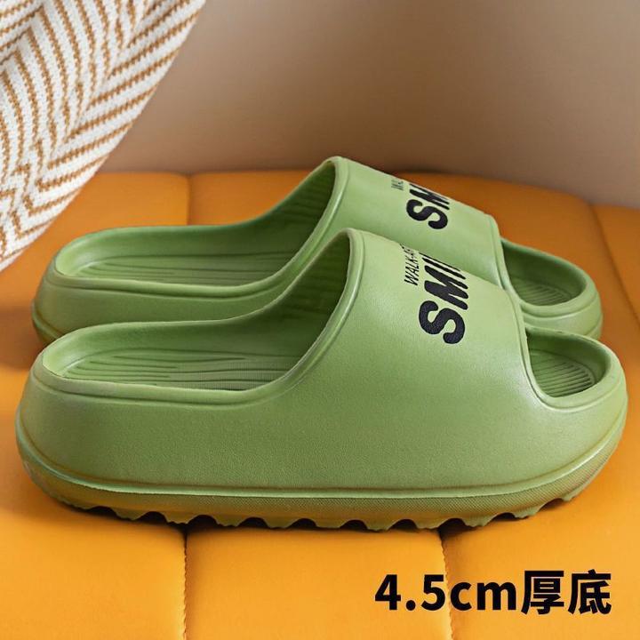 厚底凉拖鞋女夏外穿家用防臭防滑浴室静音室内软底情侣拖鞋男士