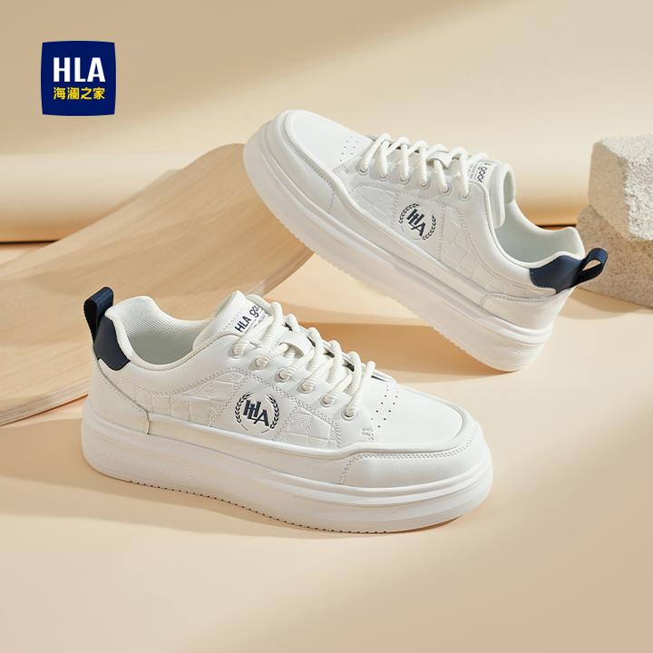 海澜之家男鞋2025秋季新款时尚增高板鞋软底休闲皮鞋潮流开车鞋男