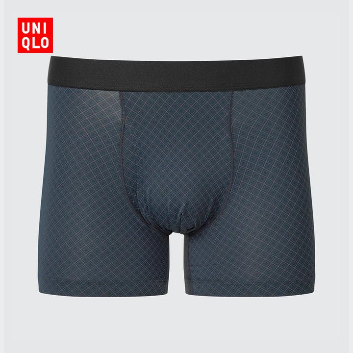 优衣库男装AIRism针织短裤/印花男士内裤25春夏新款480998