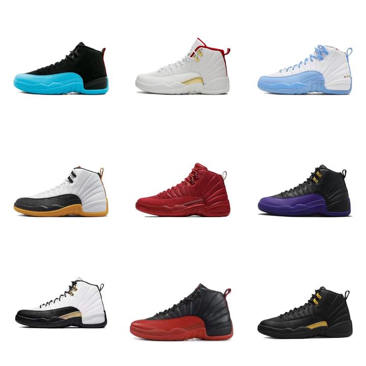 跨境莆田鞋纯原黑金扣世界杯金扣伽吗蓝乔12男女运动鞋篮球鞋