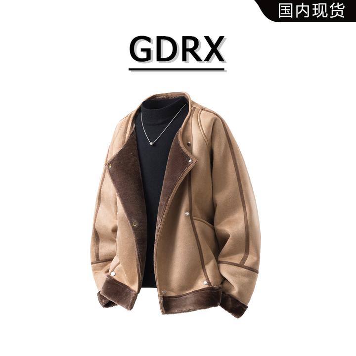 GDRX美式小众设计感男士棉服2025冬季新款宽松保暖加绒棉衣外套