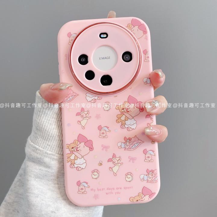 小胖妹适用华为mate70pro/60/50/40/30苹果17promax手机壳皮杰猪
