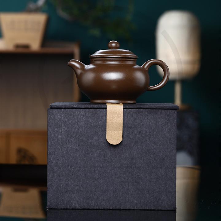 国潮新款球孔紫泥紫砂小潘壶功夫单壶泡茶壶礼品茶道用品
