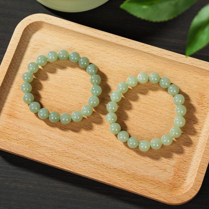 【云上叙】和田玉手串-多样性发其一-9.5mm+-V02226-M（甄选）