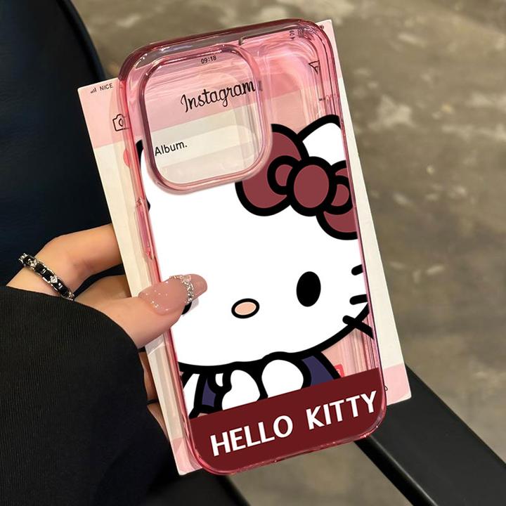 凯蒂猫适用iPhone16苹果14_15PROMAX软胶13手机壳12防摔11卡通X