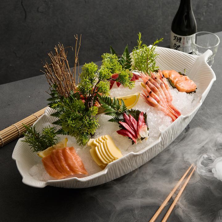 2025新款特别好看的高颜值高级感刺身海鲜盘日式菜盘陶瓷冰盘餐具