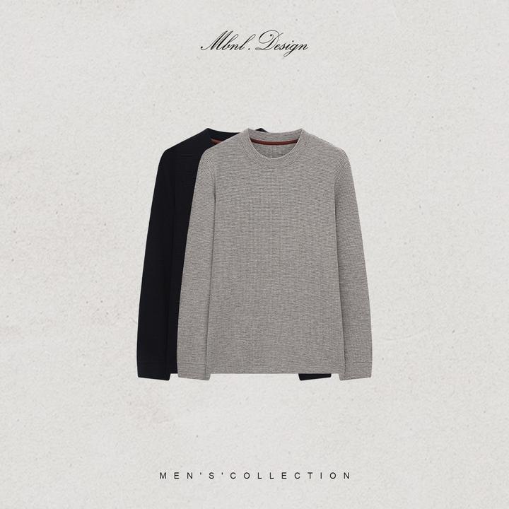 MBNL-F「杰尼.Textured」秦磊男装定制花纱针织衫LL-WSY1163