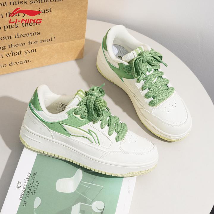 李宁天迹女款鞋子板鞋低帮硬底休闲鞋子女ins潮牌百搭厚底运动鞋