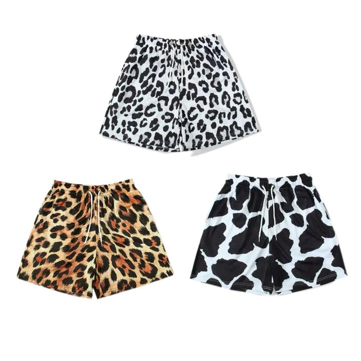 动物系篮球短裤网眼透气运动短裤