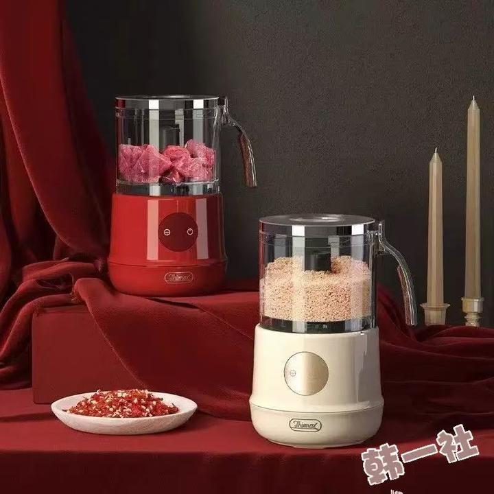 膳美师绞肉机多功能家用搅拌切菜机研磨刨冰佐料机副食品料理机电