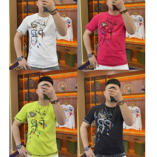 51210 三角标半袖 T恤潮款3D时尚潮尚烫印透气休闲