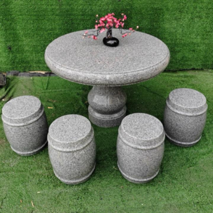 天然花岗岩户外庭院适用石桌石凳别墅花园家用