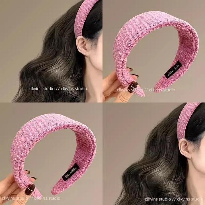 樱粉星河~甜粉宽发箍 2025新款压发头箍 高颅顶优雅盘发神器