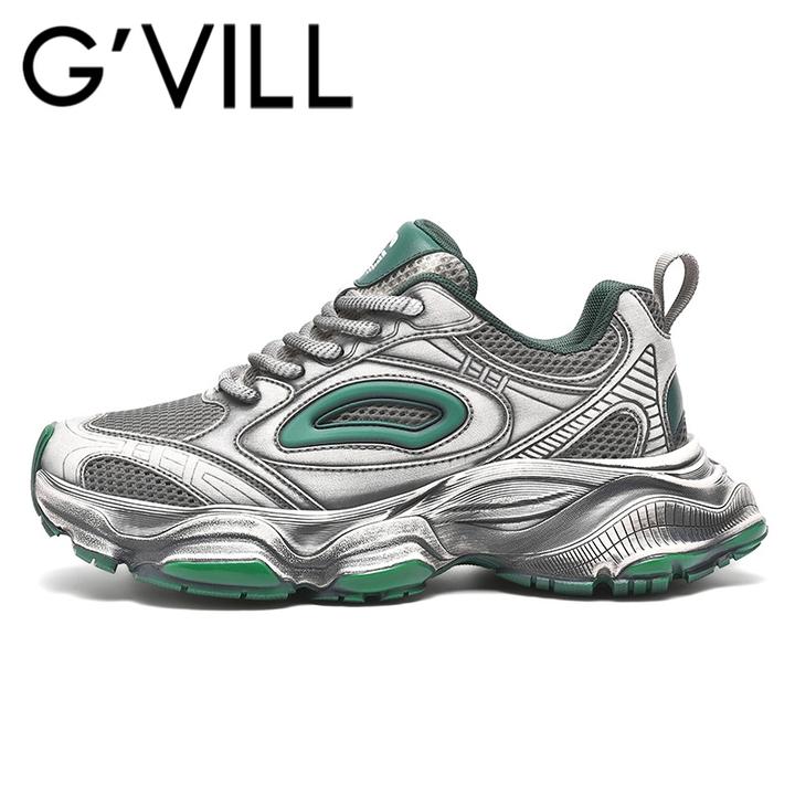 G’VILL/贵之步男士时尚休闲鞋增高秋季新款透气防滑老爹鞋男鞋