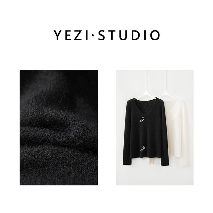 【从绒时光】康宝莱羊绒羊毛v领立体缝骨多色套头毛衣25418016