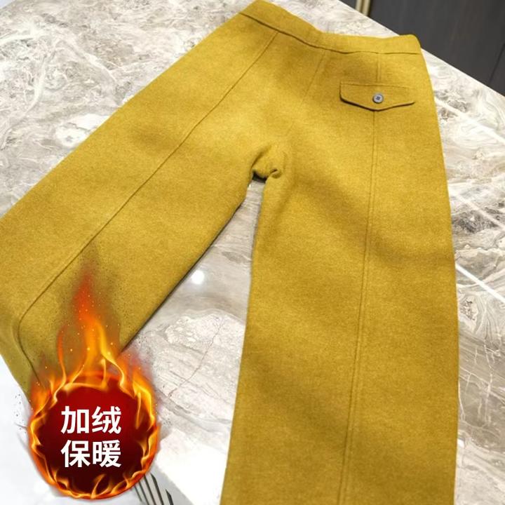 【小火苗】高腰松紧时尚显瘦加绒加厚‘一条过冬’小香蕉裤V778