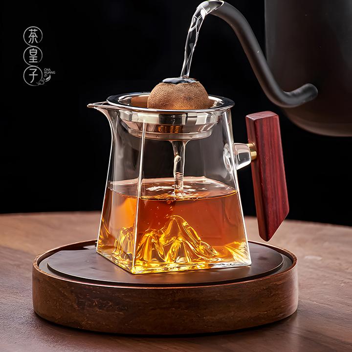茶皇子茶具公道杯高档高硼硅玻璃加厚茶漏分茶小青柑公杯泡茶壶