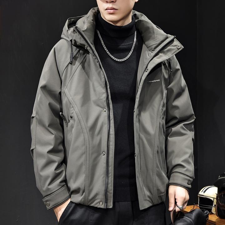 U&PURA连帽羽绒服男秋冬季2025新款保暖潮牌工装休闲外套宽松大码